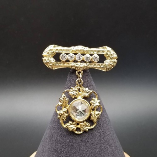 Spilla fiore vintage - , strass