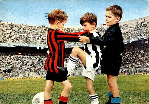 Cartolina calciatore bambini - cartolina, #