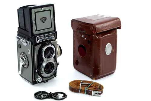 Rolleiflex grigio con - rolleiflex,