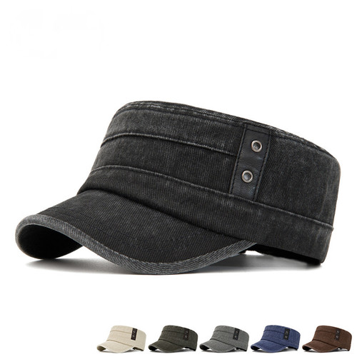 Cappello piatto uomo cotone