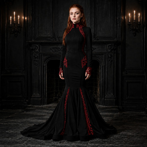 Abito donna gotico - , nero