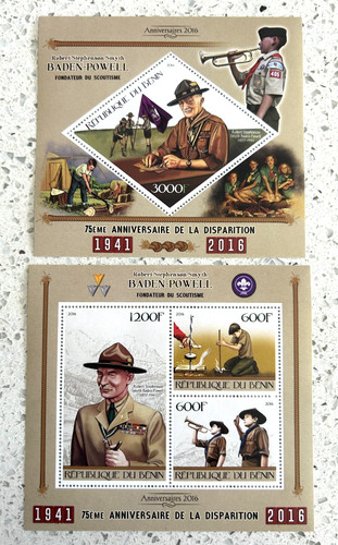 Baden powell stamp set - powell,