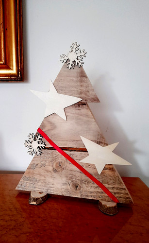 Albero natale legno 30h - albero, in