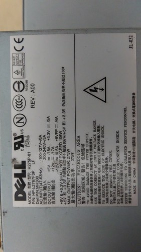 Alimentatore dell h275p - dell, h275p-01