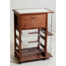 Carrello portafrutta portapane