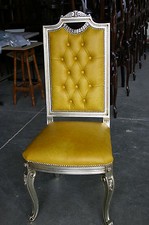 Sedia imbottita vera pelle - sedia,