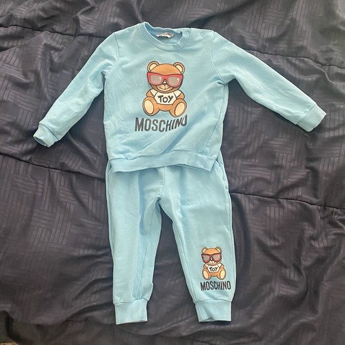 Moschino baby blu stampa - baby,