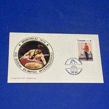 WRESTLING CANADA GIOCHI OLIMPICI MONTREAL 1976 - Busta PRIMO GIORNO FDC