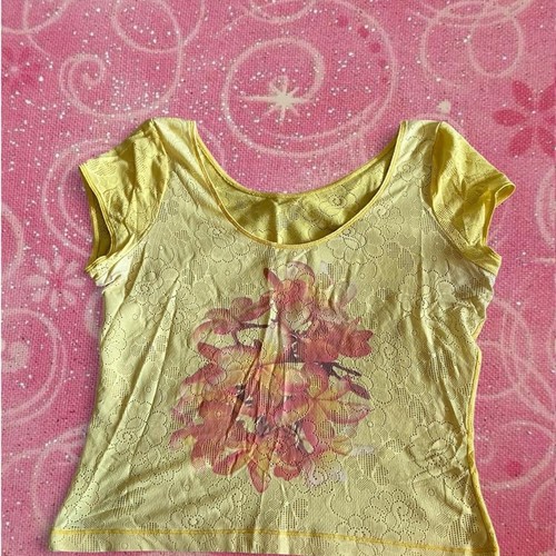 Top floreale vintage y2k occhi - y2k,