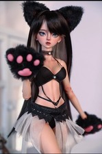 1/4 bambole fatte a mano resina BJD SD giunto a sfera donna ragazza regalo Unana 18" set completo