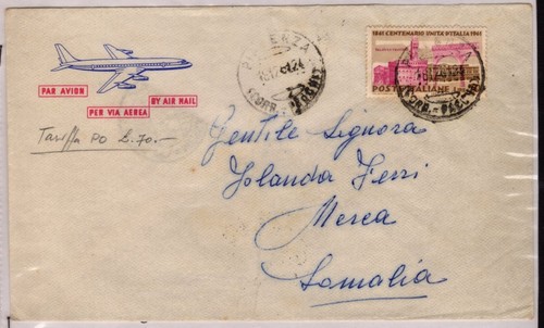 Storia postale lettera - , per