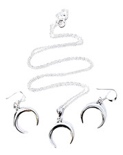 Set collana orecchini pendenti