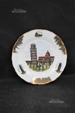 Piatto In Ceramica Souvenir Pisa 22 Cm