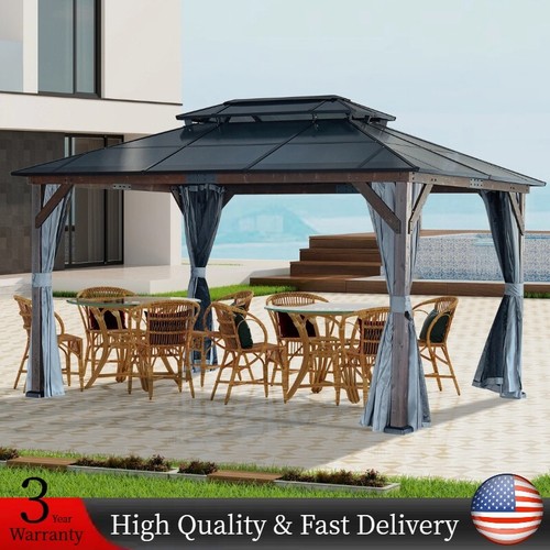 10x13 outdoor hardtop wood - 10x13,
