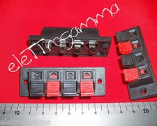 2 PZ doppio connettore morsetto per casse acustiche contatto a molla