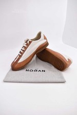 Scarpe Donna Hogan In Vera Pelle N 39.5 Bianco/cuoio