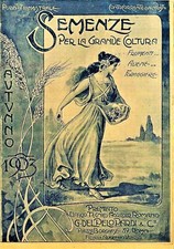 ANTICO CATALOGO SEMENZE DITTA DEL PELO PARDI AVEZZANO -ROMA - AUTUNNO 1903