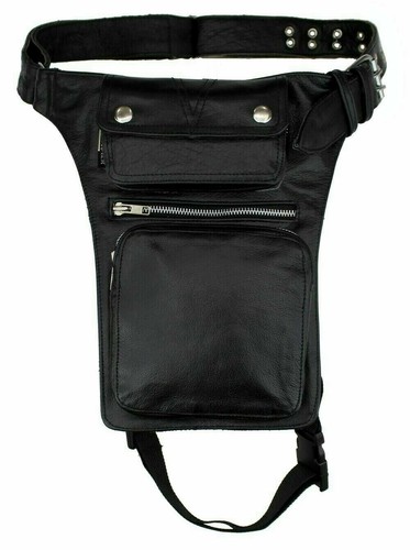 Moto biker vera pelle tasca - moto,