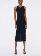 ZARA Vestito Nero Abito Tubino tg.M