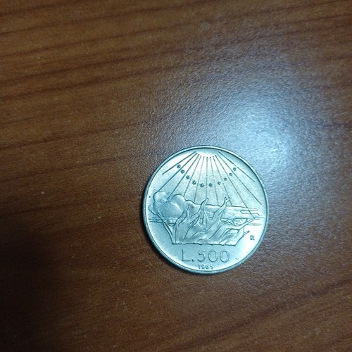 Moneta argento 500 lire - moneta,