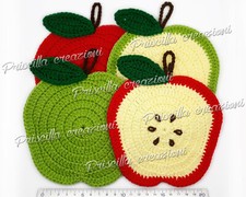 Set di 4 presine all'uncinetto