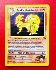 Lotto Carte Pokemon Brock’s Ninetales 3/132 Gym Challenge Holo Raro