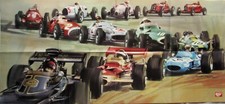 Michael Turner Poster F 1 Cars 1932- 1972 Rare cm 101 x 46,3