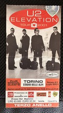 U2 BIGLIETTO LIVE ELEVATION TOUR 2001 RARE
