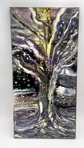 Quadro acrilico albero