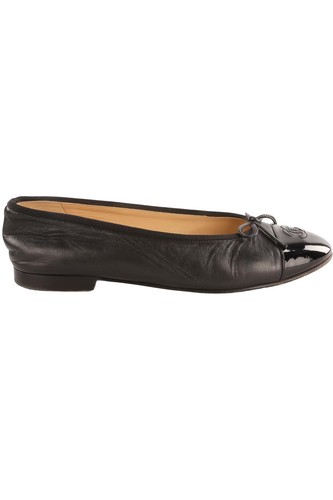 Chanel ballerine pelle nera - chanel,