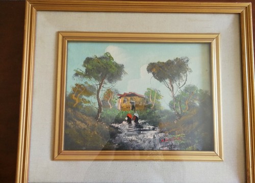 Quadro vintage due figure - quadro,