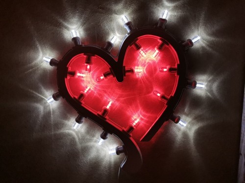Lampada forma cuore 45x40 - lampada, di