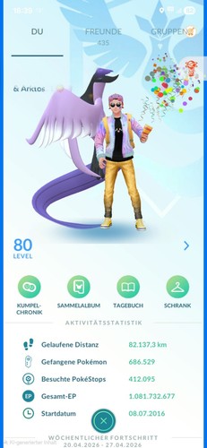 Account pokémon livello 80 - livello,