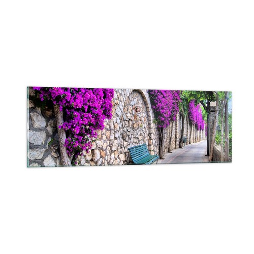 Quadro vetro 90x30cm piante - su,