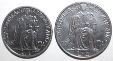 Vatican City 1 Lira & 2 Lire