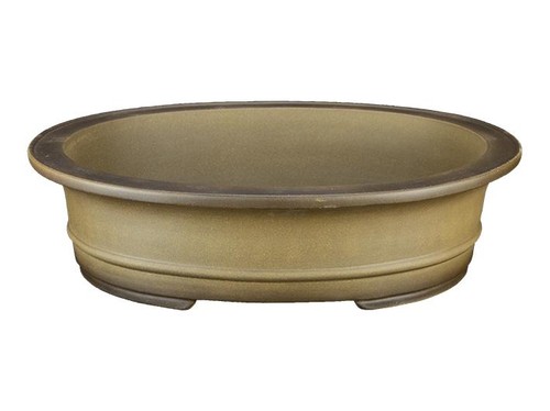 Vaso per bonsai ovale gres - vaso,
