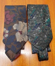 Lotto di 2 cravatte vintage 90 pura seta made in Italy Gian Marco Venturi