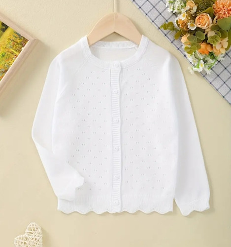 Maglione cardigan bianco