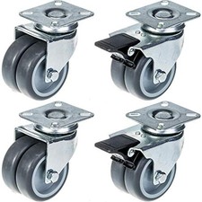 Ruote gemelle da 75 mm 3" in
