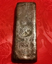 LINGOTTO ARGENTO MASSICCIO 500 Grammi