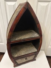 SCAFFALE BARCA IN LEGNO E