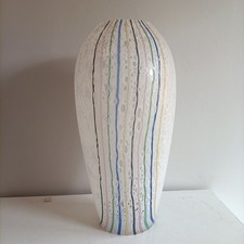 MURANO VASO VINTAGE IN VETRO SOFFIATO FIRMATO MICHIELOTTO  CM 42