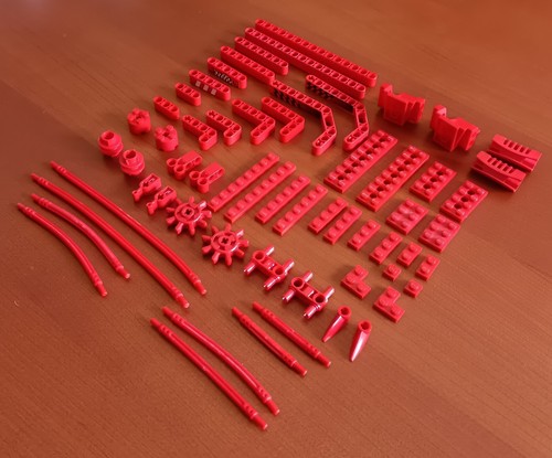 Lotto 101 lego - technic, rosso