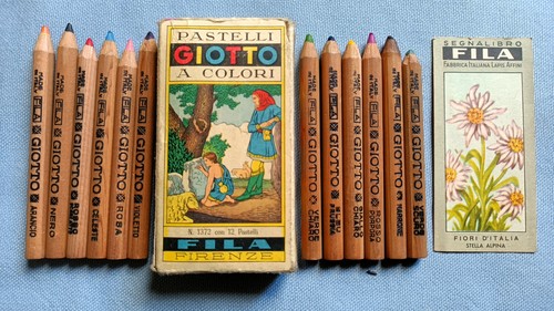 Scatola pastelli colori - scatola,