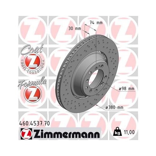 Disco freno zimmermann - 1,