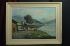 Bella Quadro Antico Paesaggio