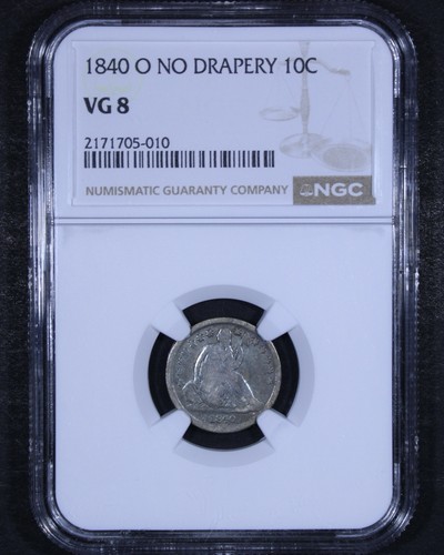 1840 seduto liberty dime - 1840-o,