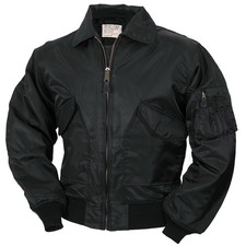 Giacca da aviatore CWU nera S-5XL US giacca da pilota giacca bomber blouson nuova