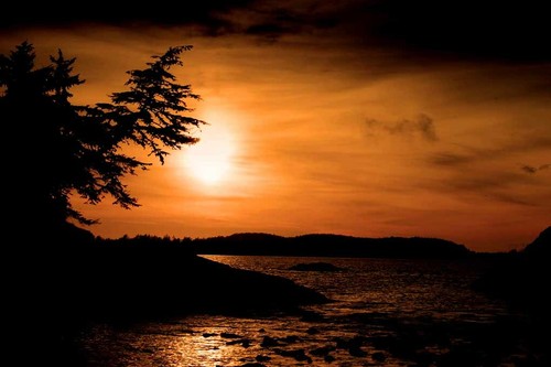 Sunset long beach - beach, rim
