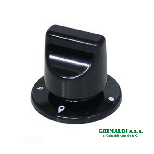 Manopola nera con - ghiera, per